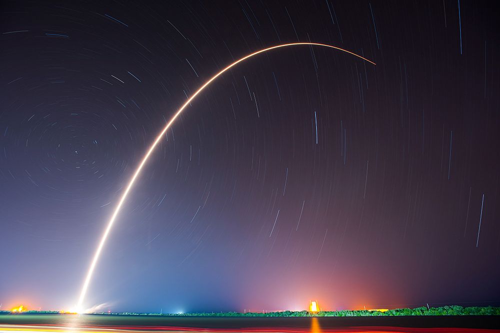 JCSATâ€“14 Launch 2016 art print by SpaceX for $57.95 CAD