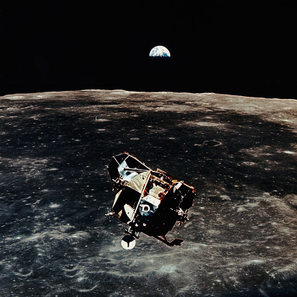 Lunar Ascent stage Prior to Docking art print by NASA for $57.95 CAD