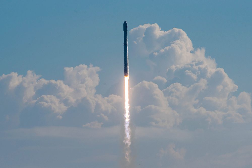 Orbital Test Vehicle 5 Mission 2017 art print by SpaceX for $57.95 CAD