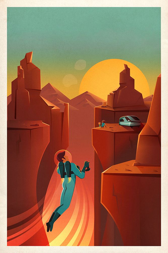 Space Travel Poster I art print by SpaceX for $57.95 CAD