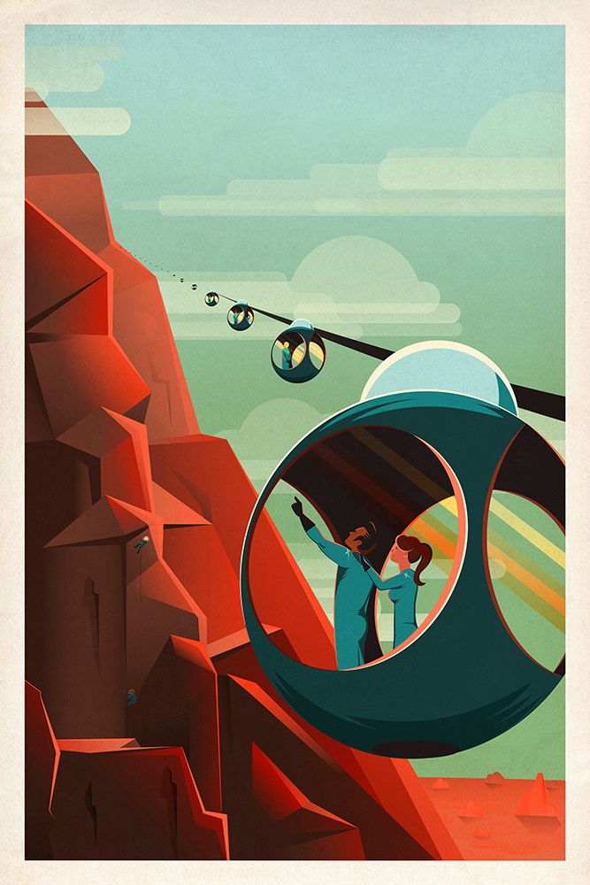 Space Travel Poster II art print by SpaceX for $57.95 CAD