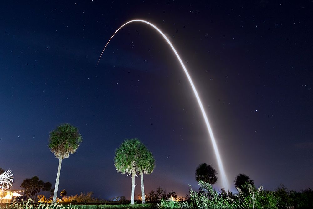 Telstar 19 Vantage Mission 2018 art print by SpaceX for $57.95 CAD