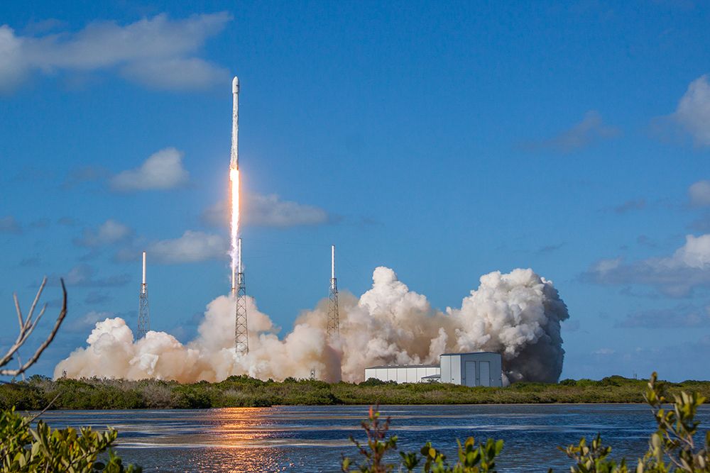 THAICOM 8 Launch 2016 art print by SpaceX for $57.95 CAD