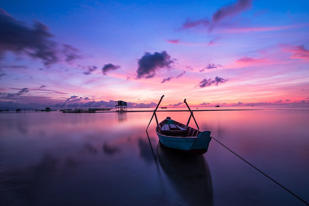 Boat at Dawn art print by Artographie for $57.95 CAD