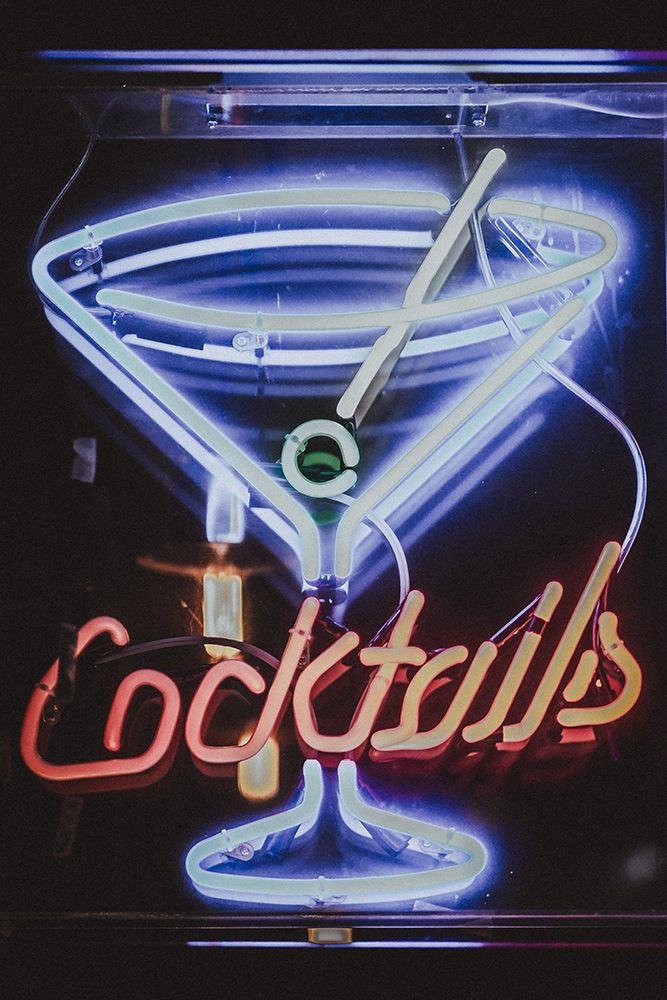 Cocktails Neon Sign art print by Artographie for $57.95 CAD