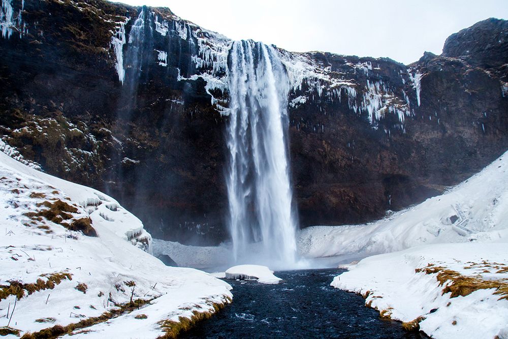Falls in Winter art print by Artographie for $57.95 CAD