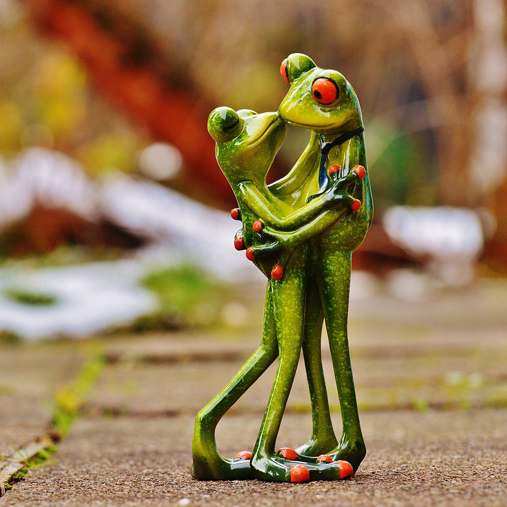 Kissing Frogs art print by Artographie for $57.95 CAD