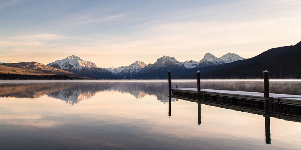 Lake McDonald Public Dock Sunrise art print by Artographie for $57.95 CAD