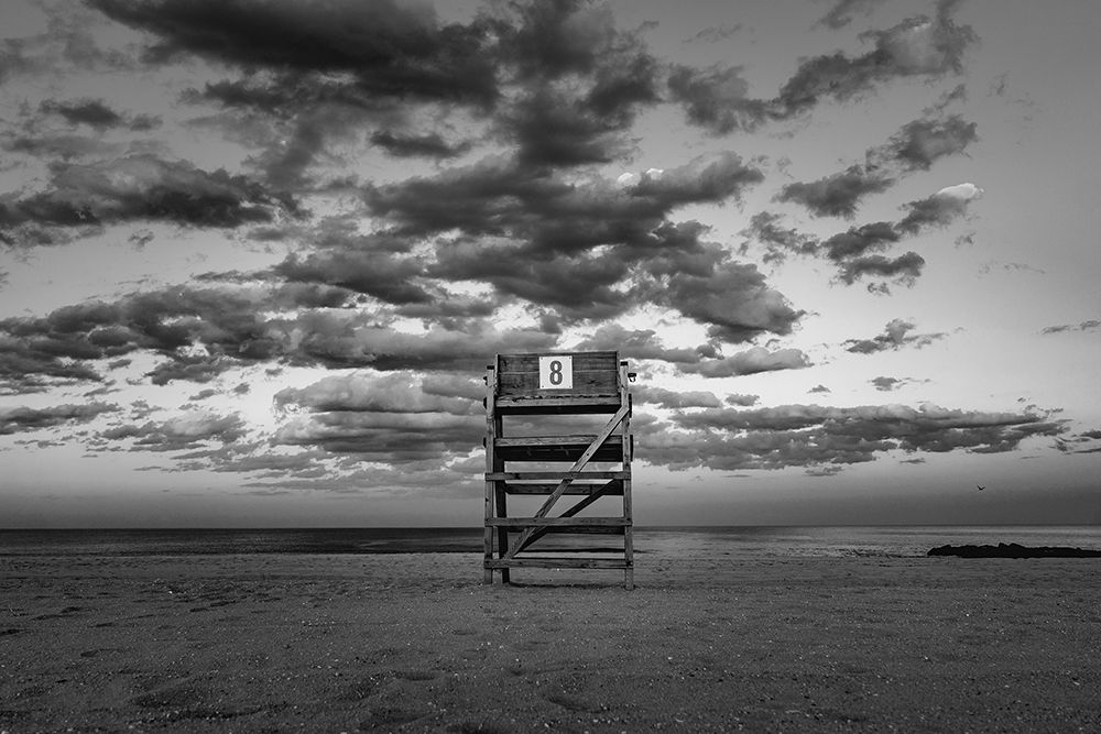 Lifeguard Tower Number 8 at the Bradley Beach art print by Artographie for $57.95 CAD