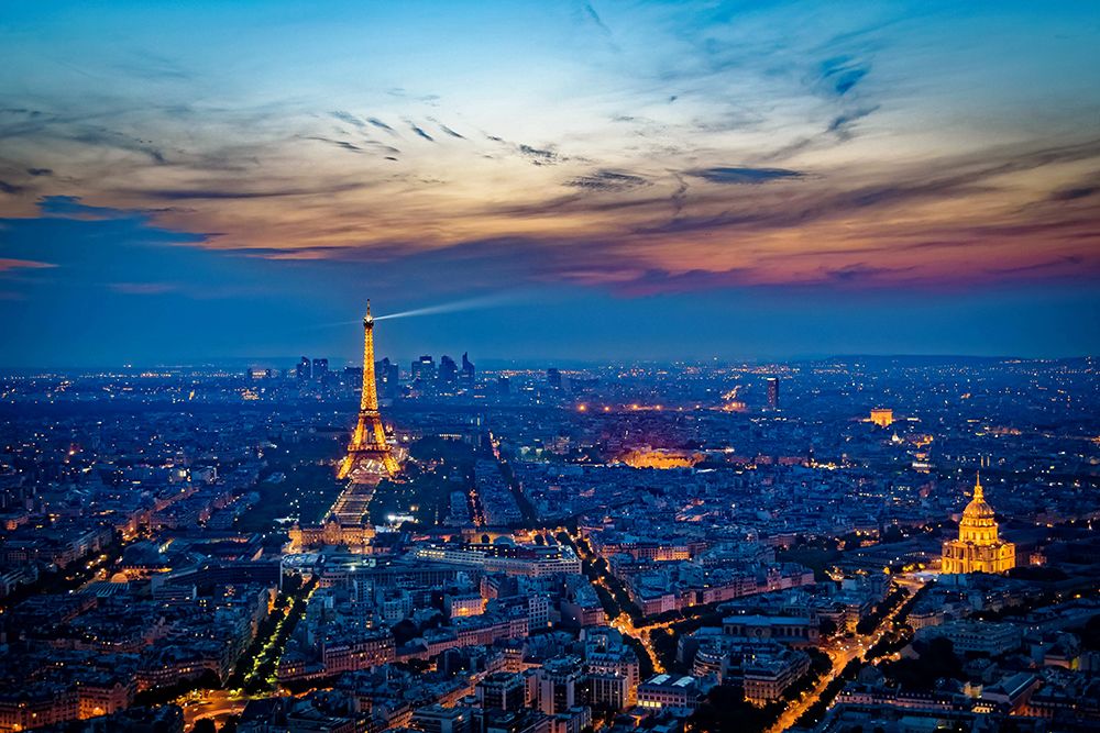 Paris at Night art print by Artographie for $57.95 CAD