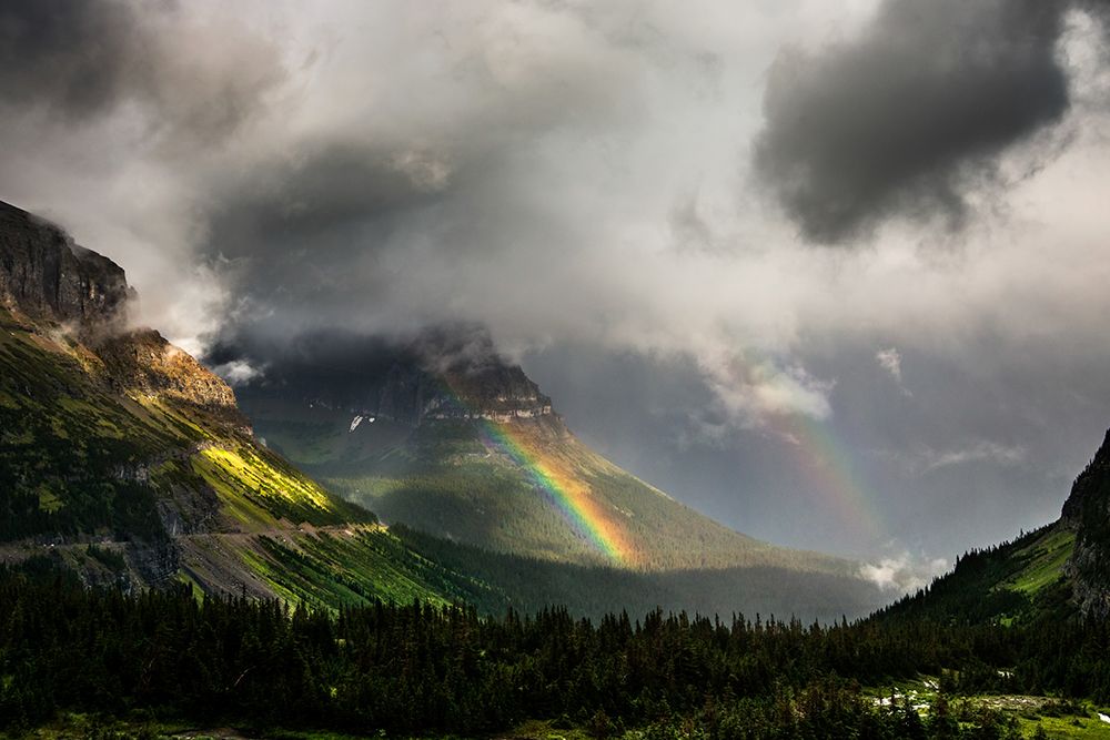 Rainbow From Logan Pass art print by Artographie for $57.95 CAD