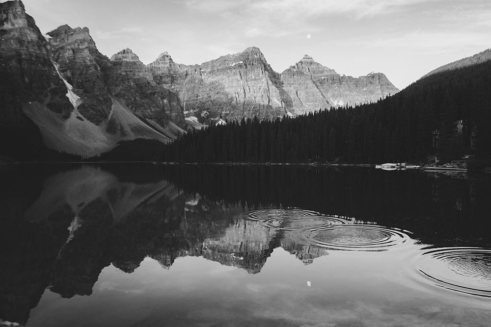 Stone Skipping on a Mountain Lake art print by Artographie for $57.95 CAD