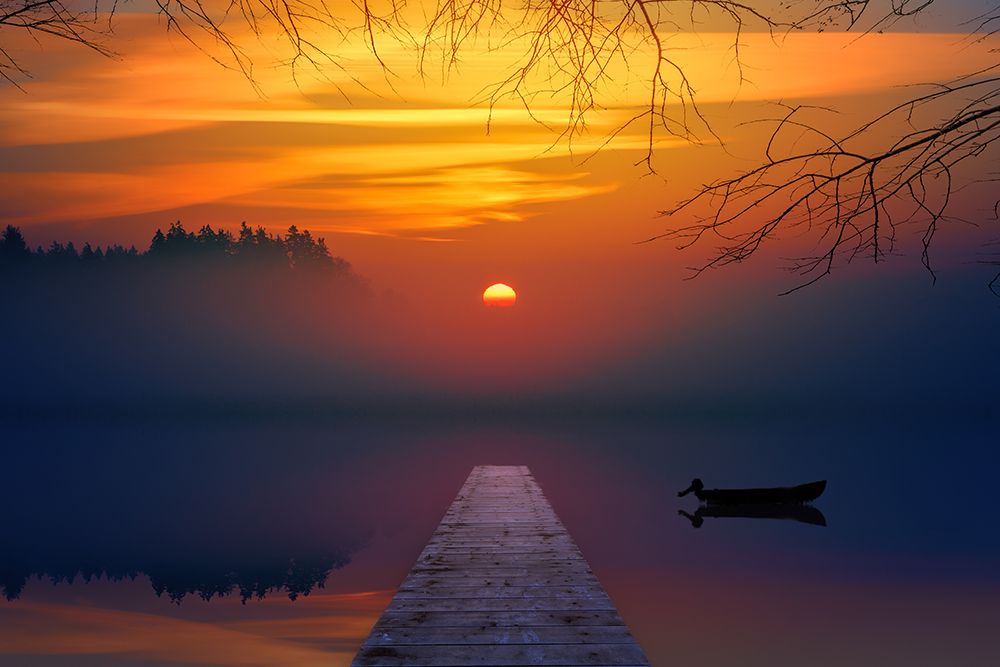 Sunset Dock I art print by Artographie for $57.95 CAD