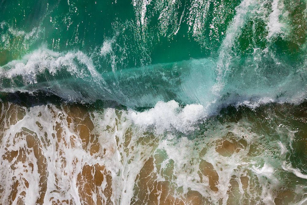 Wave Crashing on a Sandy Beach art print by Artographie for $57.95 CAD