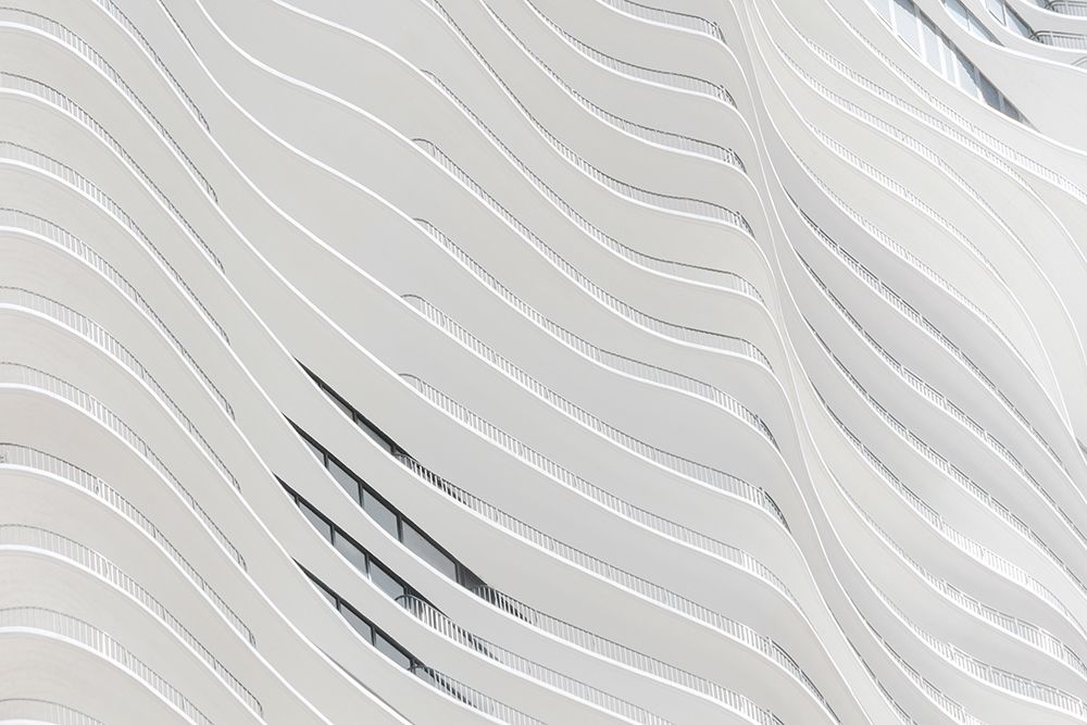 White Concrete Building Wall art print by Artographie for $57.95 CAD