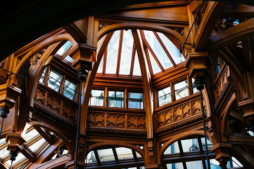 Wooden Dome Ceiling art print by Artographie for $57.95 CAD