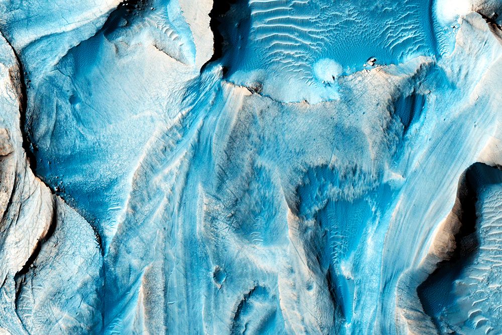 A Crater in Arabia Terra - Mars art print by NASA for $57.95 CAD