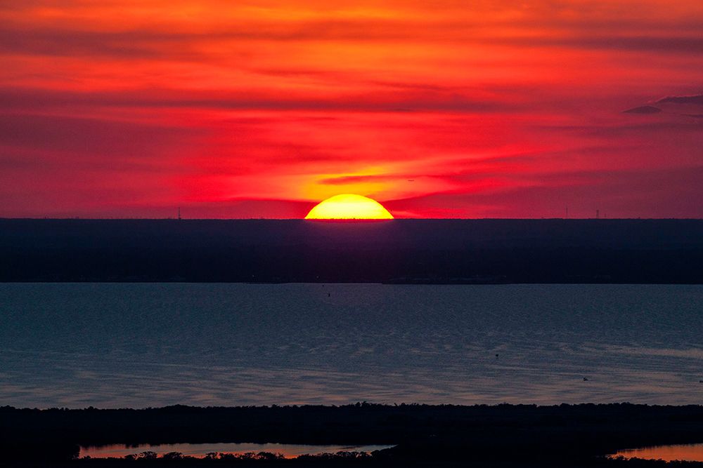 A Red Sunset over Kennedy Space Center art print by NASA for $57.95 CAD