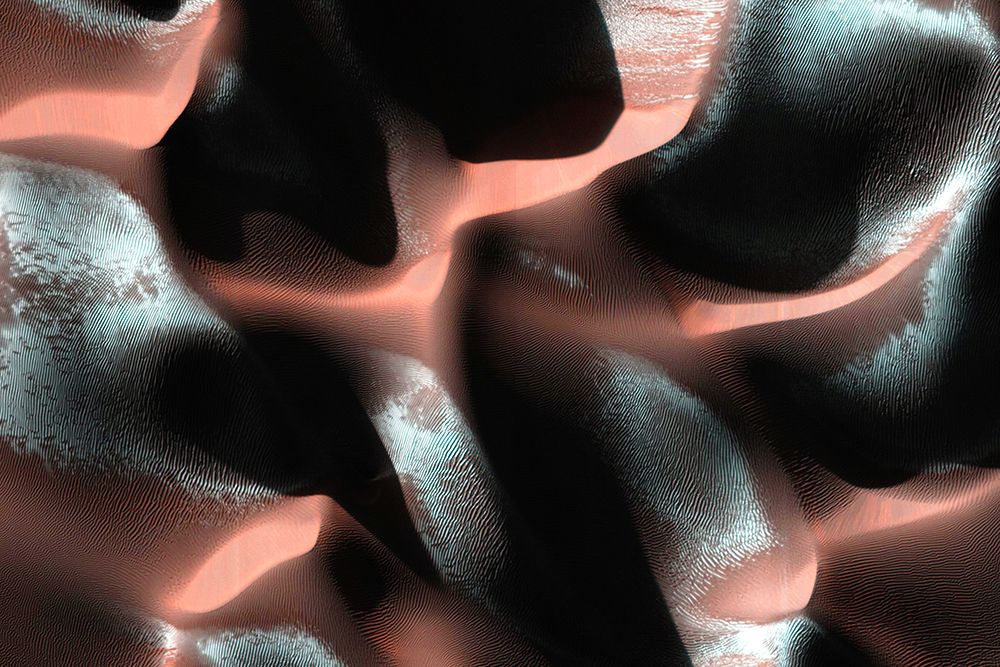 A Sand Dune Field Viewed from Space art print by NASA for $57.95 CAD