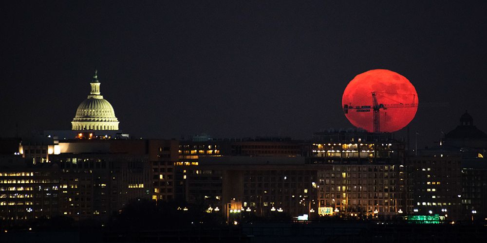 A Supermoon art print by NASA for $57.95 CAD