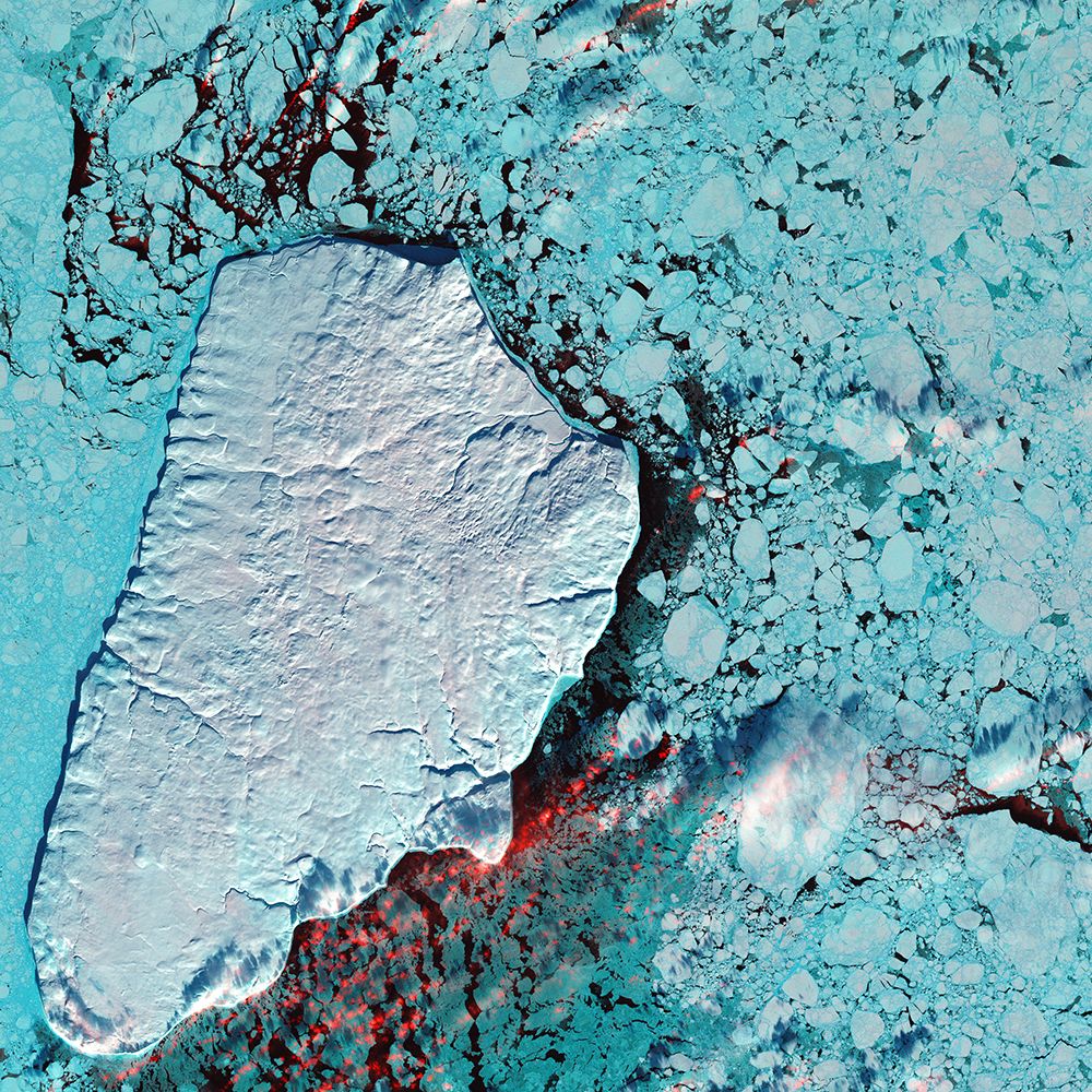 Akpatok Island in Ungava Bay Viewed from Space art print by NASA for $57.95 CAD