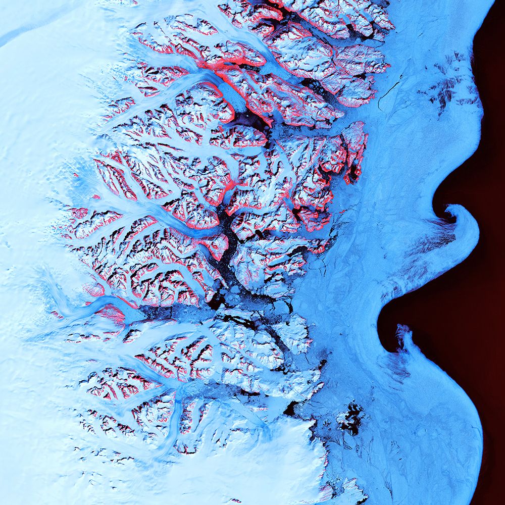 Southeastern Coast of Greenland Viewed from Space art print by NASA for $57.95 CAD