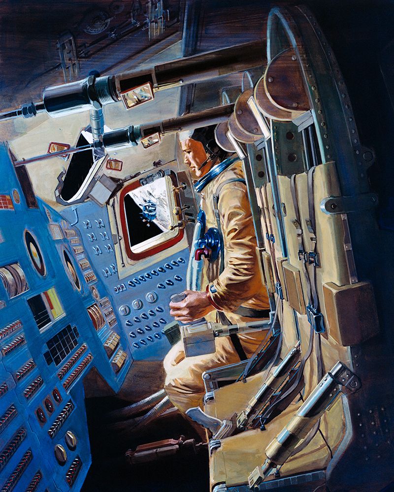 Artists Concept of the Apollo 12 Command Module 1969 art print by NASA for $57.95 CAD