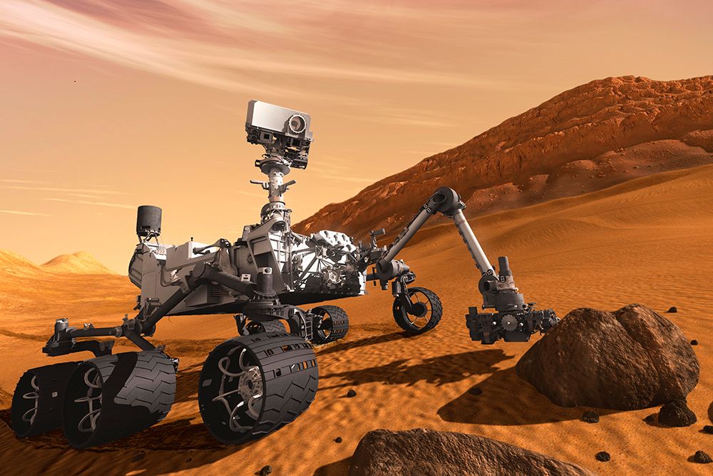 Artist Concept of Mars Science Laboratory Curiosity Rover art print by NASA for $57.95 CAD