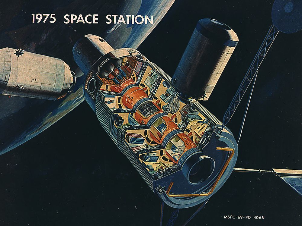 Artist Concept of a 33-Foot-Diameter Space Station art print by NASA for $57.95 CAD