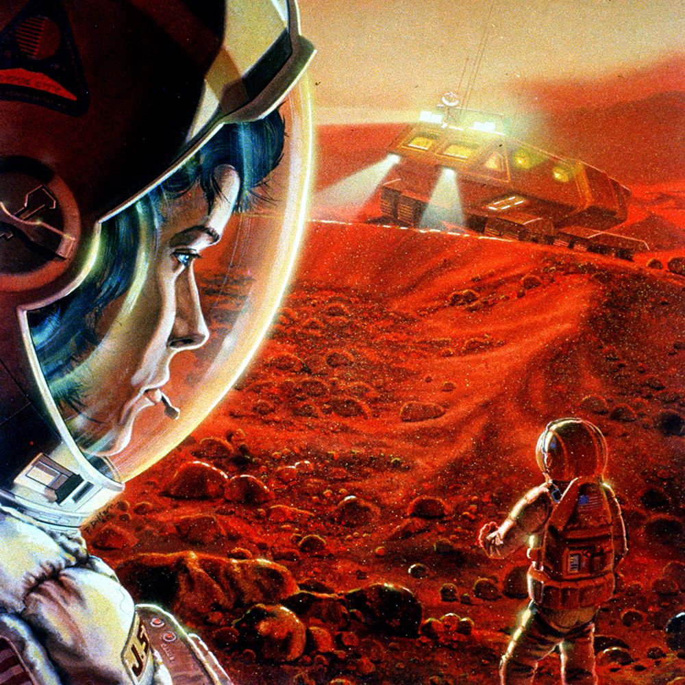 Artist Concept Depicts Astronauts Walking on Mars art print by NASA for $57.95 CAD