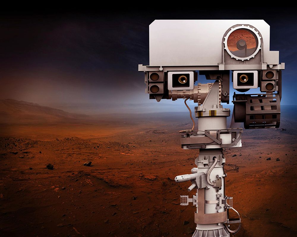 Artist Concept Depicts the top of the 2020 Rovers Mast art print by NASA for $57.95 CAD