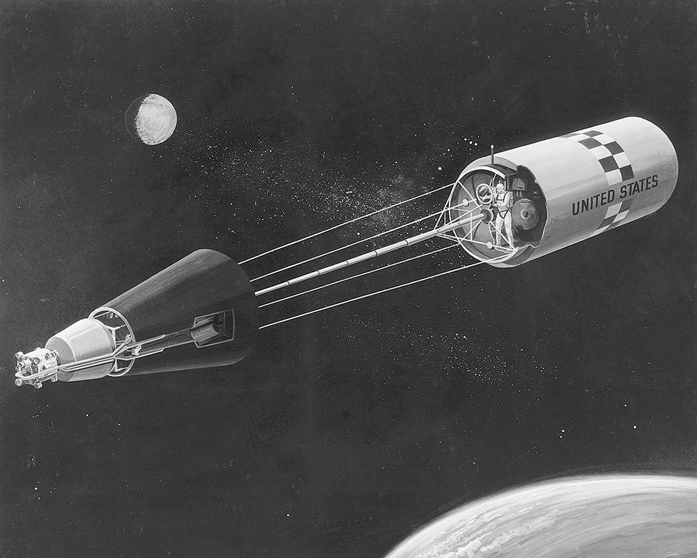 Artist Concept Shows a Manned Space Laboratory art print by NASA for $57.95 CAD