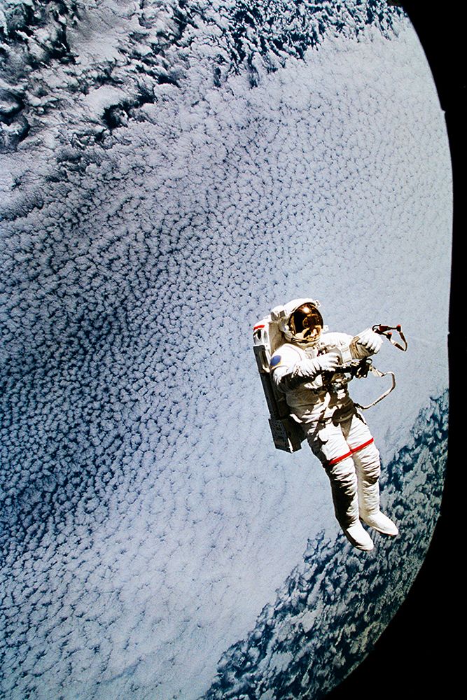 Astronaut Mark C. Lee Floats Free in Space art print by NASA for $57.95 CAD