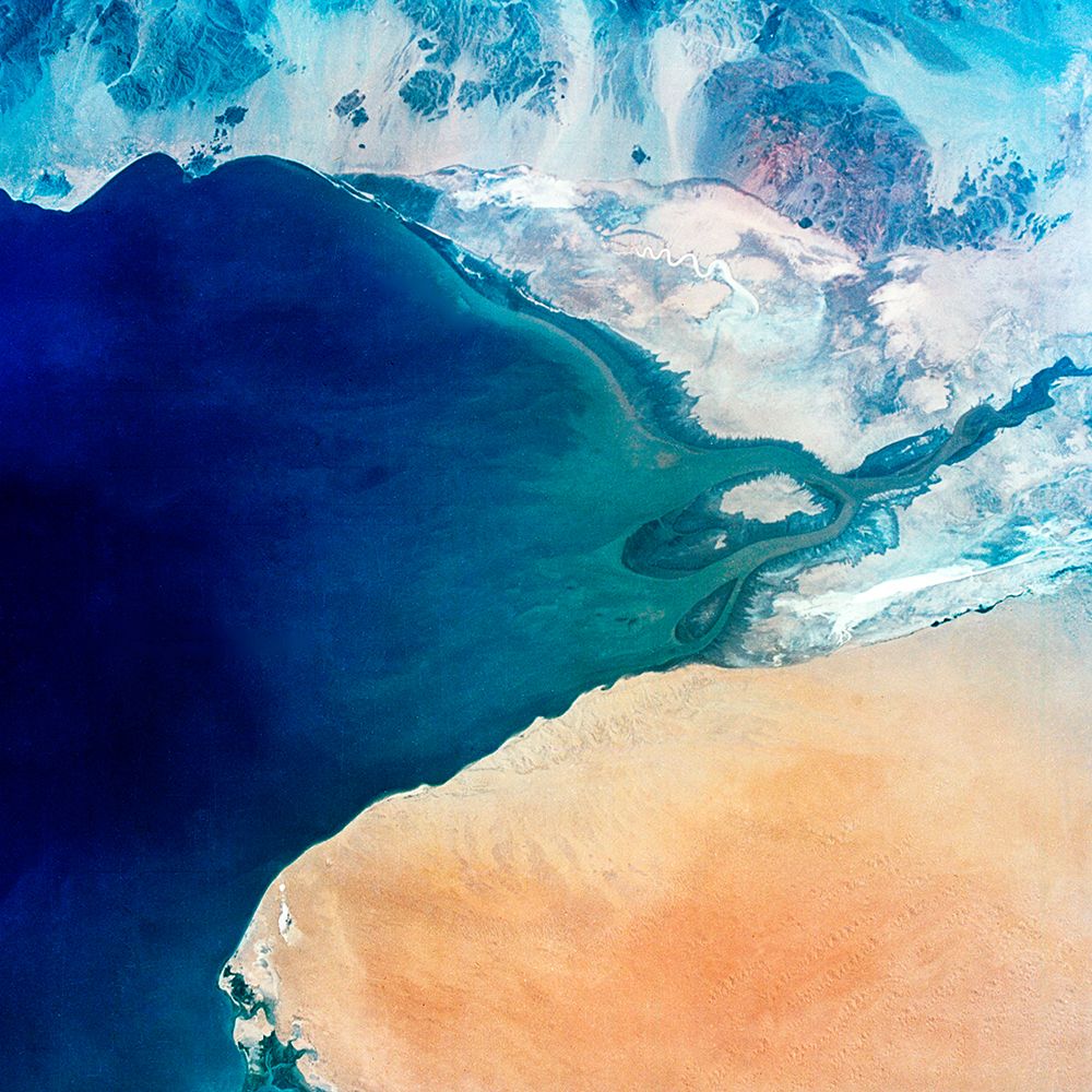 Baja California - Colorado river and Sonora Desert art print by NASA for $57.95 CAD