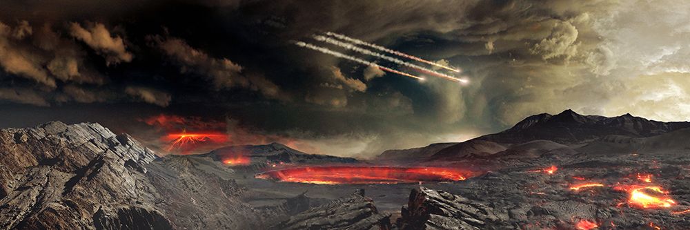 Artist Concept of Bennus Journey - Early Earth art print by NASA for $57.95 CAD