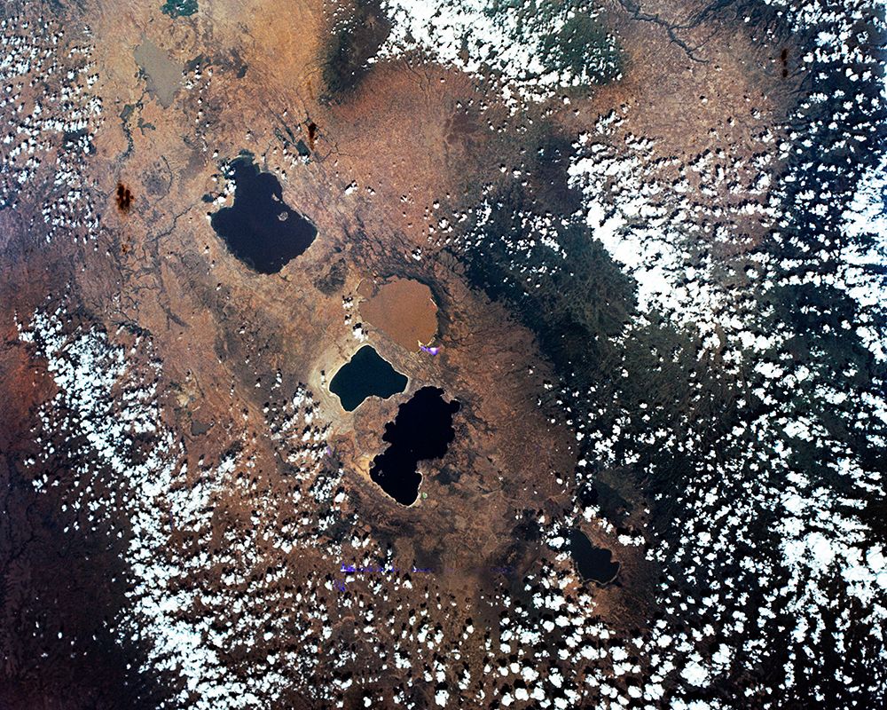 Ethiopia - near Addis Ababa - Lakes Zwai - Langana - and Shala art print by NASA for $57.95 CAD