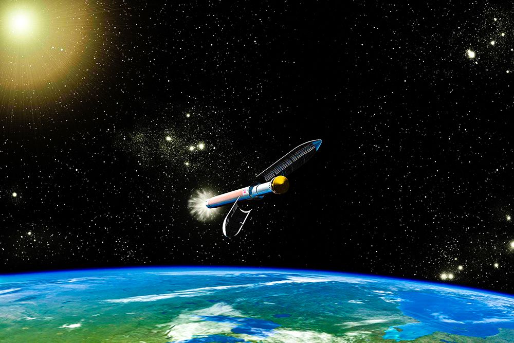Artist Concept Mars Curiosity Launch Vehicle art print by NASA for $57.95 CAD
