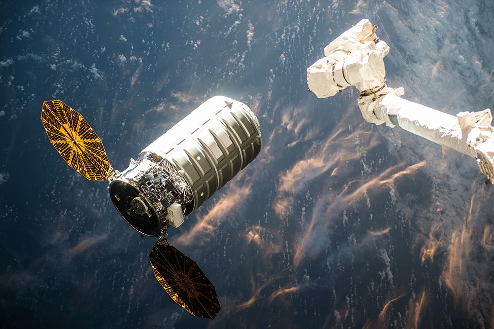 Cygnus Capture by the ISS art print by NASA for $57.95 CAD
