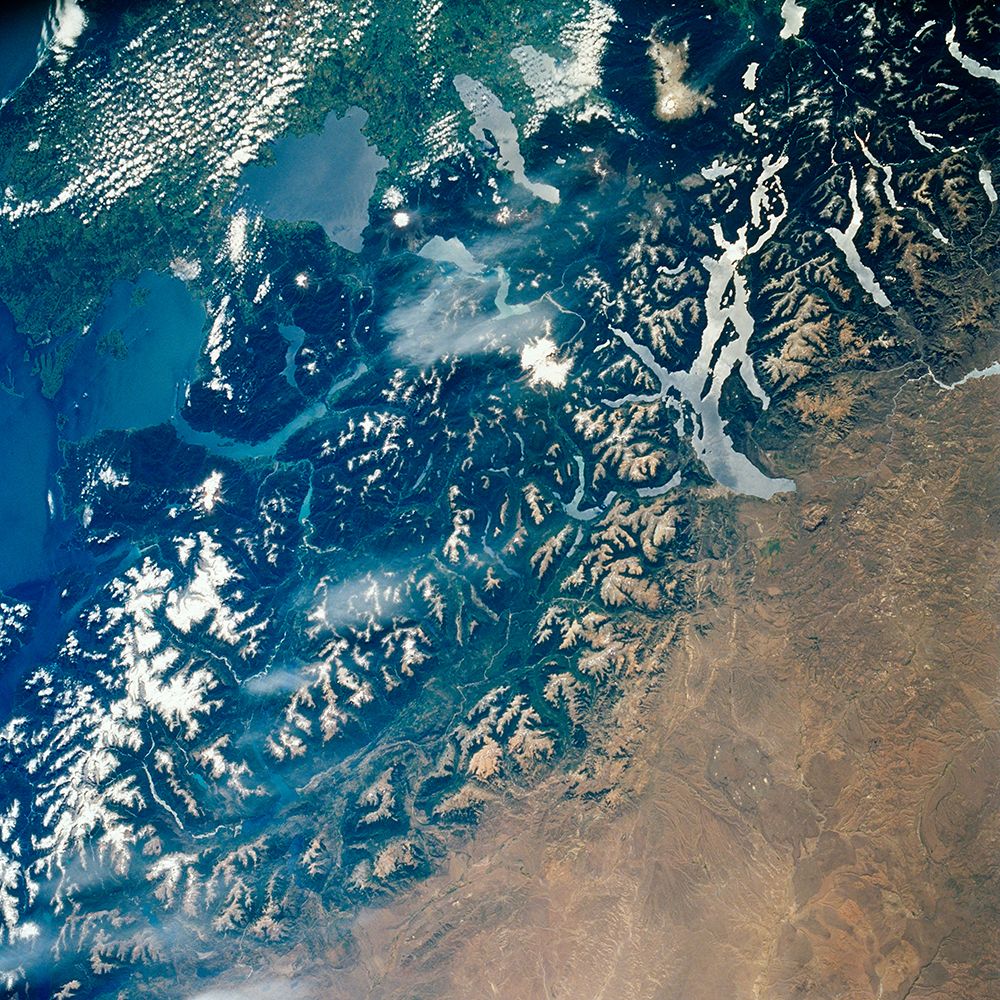 Argentina and Chile - South America Viewed from Space art print by NASA for $57.95 CAD