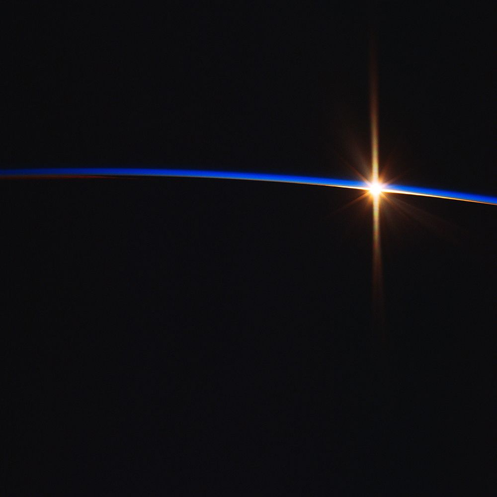Earth from Mir Space Station during NASA 7 Mission art print by NASA for $57.95 CAD
