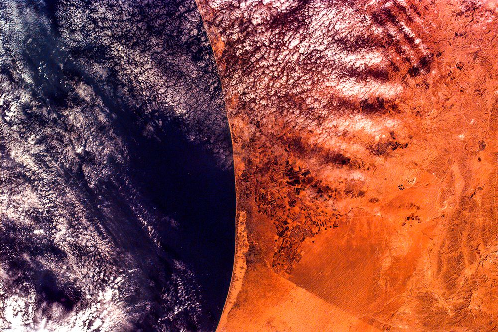 Gaza Strip and the Mediterranean Sea from the Shuttle KidSat Camera art print by NASA for $57.95 CAD