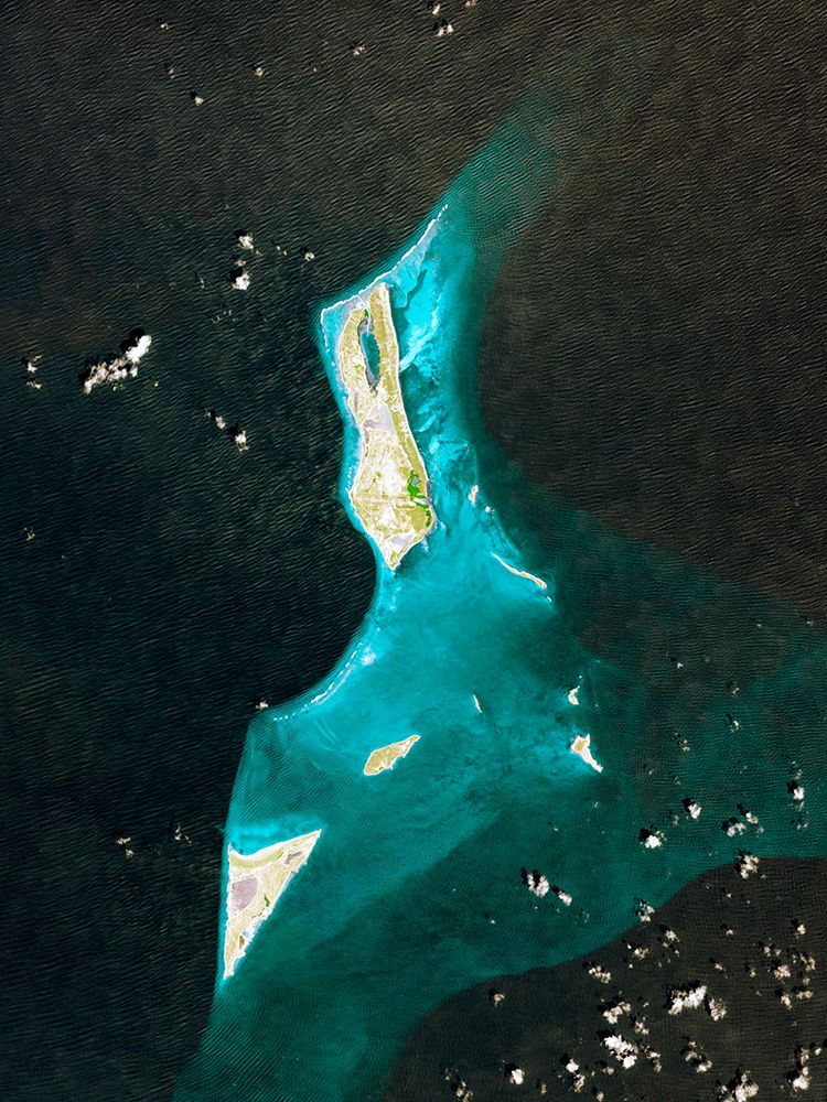 Grand Turk Island in the Turks and Caicos Islands in the Caribbean art print by NASA for $57.95 CAD