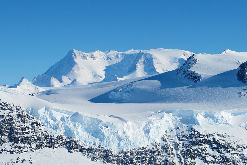 Ice on the Ellsworth Range in Antarctica art print by NASA for $57.95 CAD