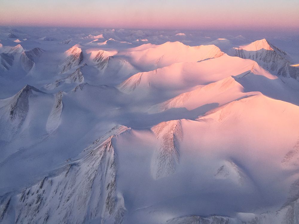 Mountain tops in Ellesmere Island - Canadian Arctic Archipelago art print by NASA for $57.95 CAD