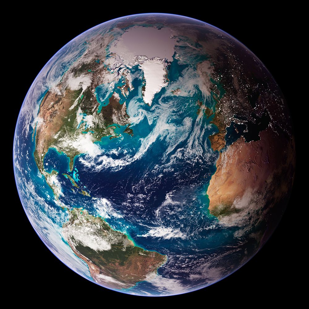 NASA Blue Marble 2007 Western View art print by NASA for $57.95 CAD