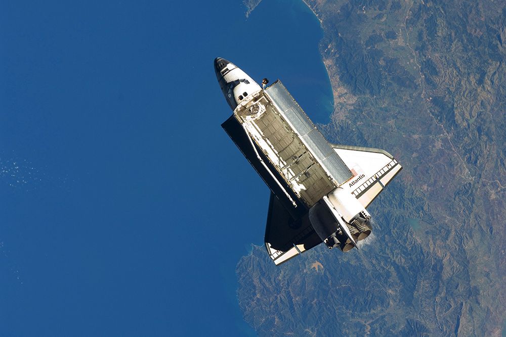 Space Shuttle Atlantis 2009 over the Algerian Coast art print by NASA for $57.95 CAD