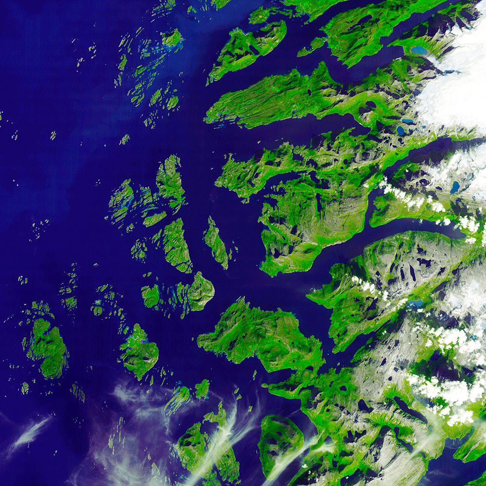 Norway and the Saltfjellet-Svartisen National Park from Space art print by NASA for $57.95 CAD