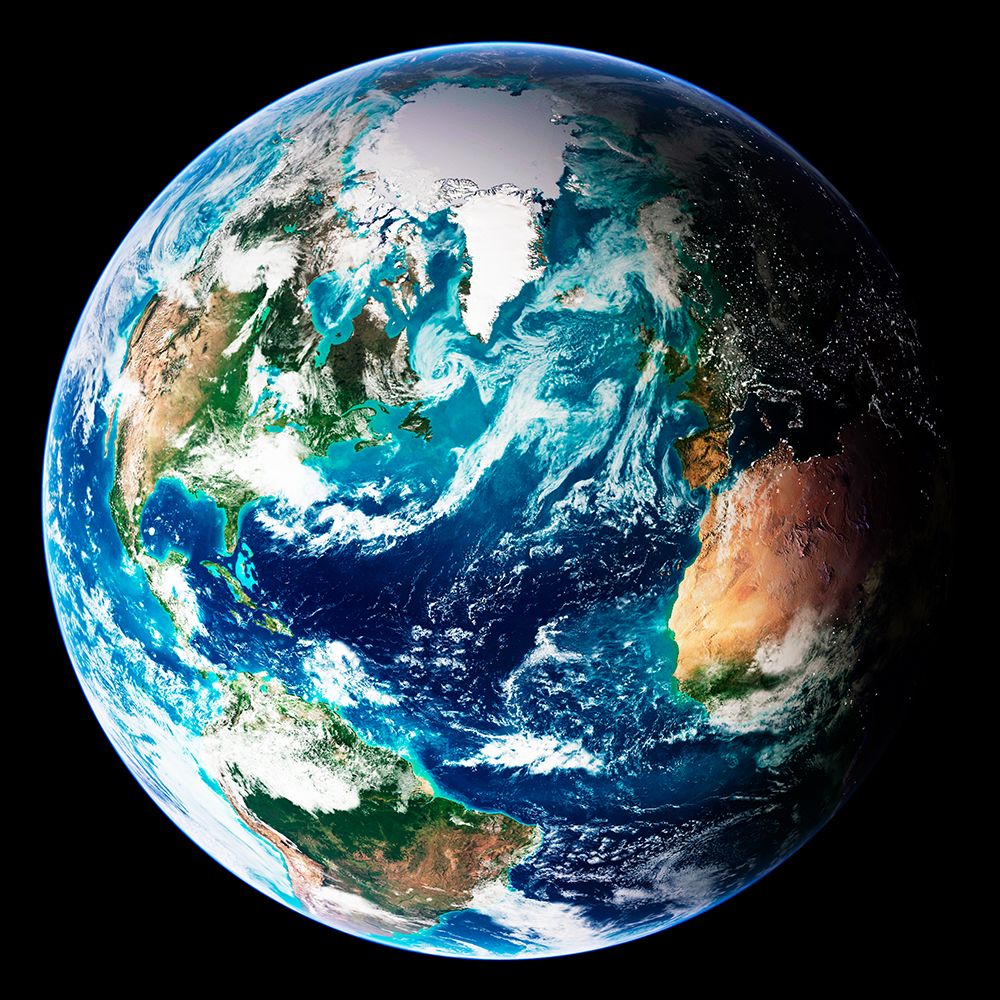 The Earth Created by Various Layers of Satellite Footage art print by NASA for $57.95 CAD