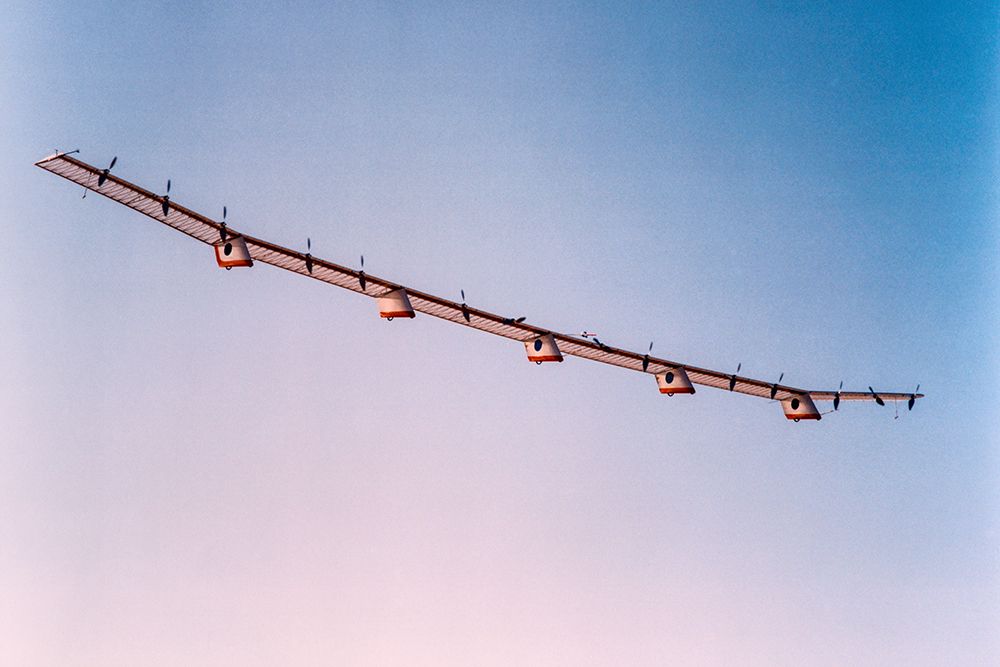 The Helios Prototype flew a series of test flights at Dryden in 1998 art print by NASA for $57.95 CAD
