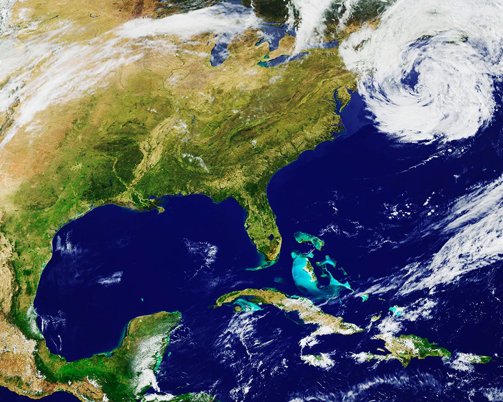 View of the Caribbean from Space art print by NASA for $57.95 CAD
